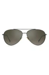 Isabel Marant 60mm Gradient Aviator Sunglasses In Green/silver