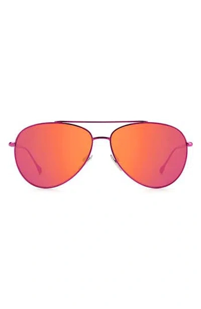 Isabel Marant 60mm Gradient Aviator Sunglasses In Pink