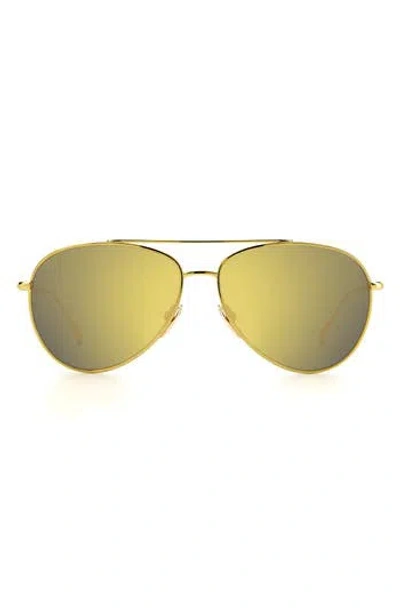Isabel Marant 60mm Gradient Aviator Sunglasses In Yellow Gold