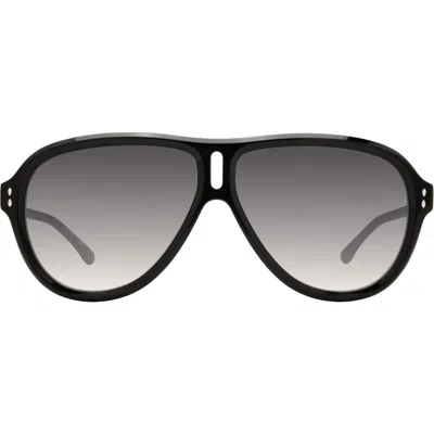 Isabel Marant 60mm Gradient Aviator Sunglasses<br /> In Black