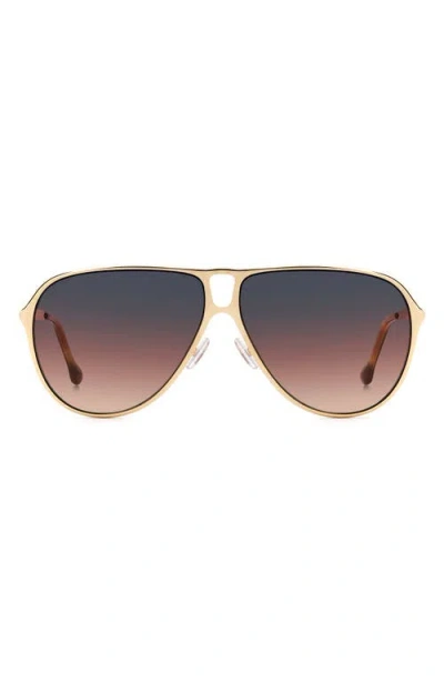 Isabel Marant 60mm Gradient Pilot Sunglasses In Gold