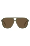 Isabel Marant 60mm Pilot Sunglasses In Khaki/d2