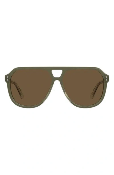 Isabel Marant 60mm Pilot Sunglasses In Khaki/d2