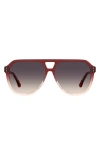 Isabel Marant 60mm Pilot Sunglasses In Shaded Red/d2