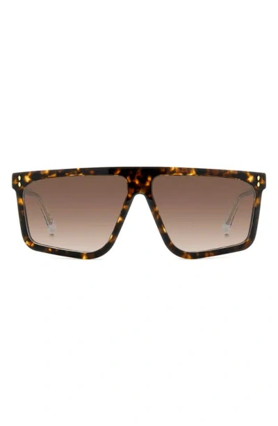 Isabel Marant 61mm Gradient Square Sunglasses In Havana Brown Gradient