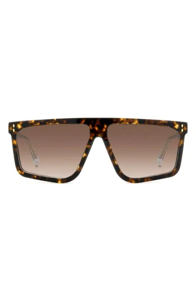 Isabel Marant 61mm Gradient Square Sunglasses In Havana/ Brown Gradient
