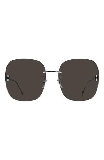 Isabel Marant 61mm Rectangular Sunglasses In Brown