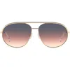 Isabel Marant 62mm Oversize Navigator Sunglasses In Gold