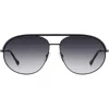 Isabel Marant Aviator Sunglasses In Black/dark Grey
