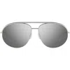Isabel Marant The In Love Rectangle Sunglasses, 59mm In Palladium/silver Sp