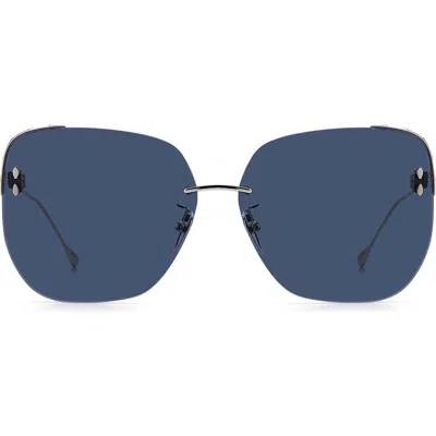 Isabel Marant 65mm Frameless Sunglasses In Blue