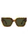 Isabel Marant 65mm Oversize Rectangular Sunglasses In Brown