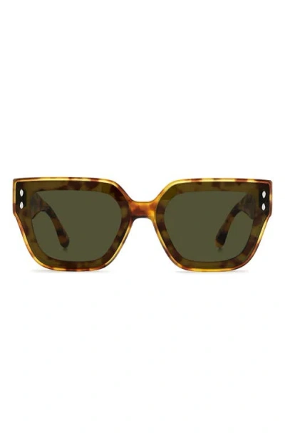 Isabel Marant 65mm Oversize Rectangular Sunglasses In Brown