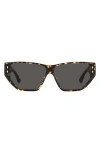 Isabel Marant 66mm Oversize Angular Sunglasses In Brown