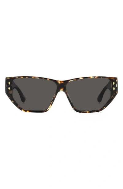 Isabel Marant The Wild Metal Navigator Sunglasses, 62mm In Havana/grey