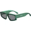 Isabel Marant 66mm Oversize Rectangular Sunglasses In Green
