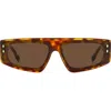 Isabel Marant 66mm Oversize Rectangular Sunglasses In Brown