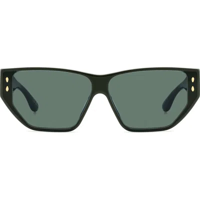 Isabel Marant 66mm Rectangular Sunglasses In Green