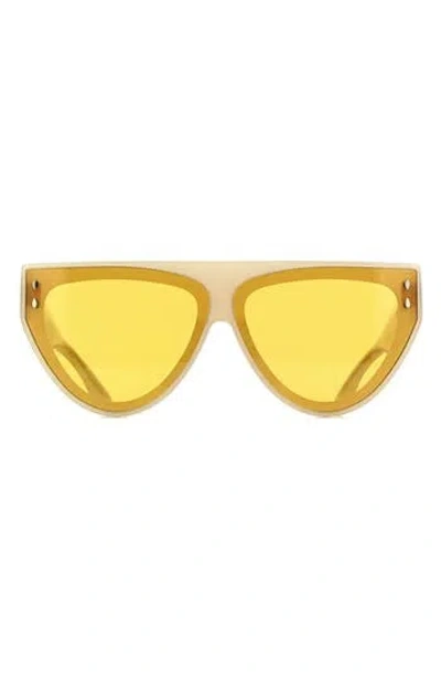 Isabel Marant 69mm Modified Cat Eye Sunglasses In White