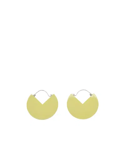 Isabel Marant 90º Two-tone Earrings In Yellow