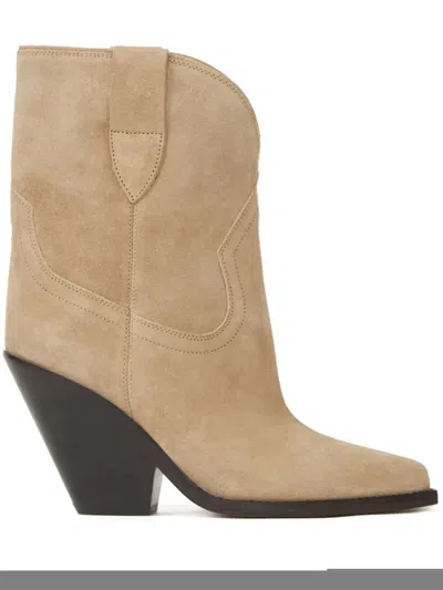 Isabel Marant 90mm Leyane Boots In Brown