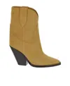 Isabel Marant Leyane Texan Ankle Boots In Green