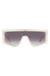 Isabel Marant Rectangular Sunglasses In Pearl White/grey Shaded