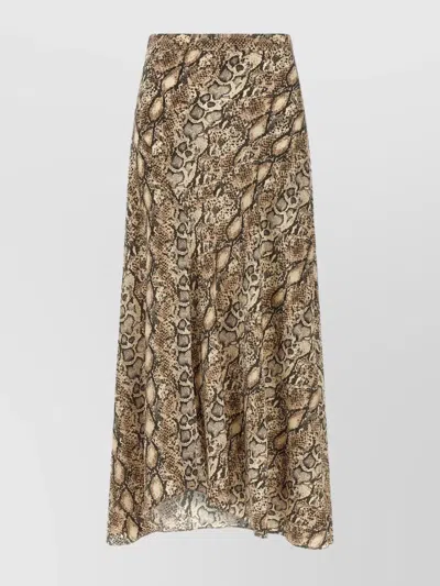 ISABEL MARANT 'A-LINE ANIMAL PRINT' SKIRT
