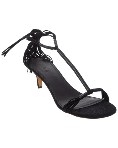 Isabel Marant Aatos Suede Sandal In Black