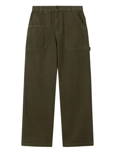 Isabel Marant Ablom Patch-pocket Trousers In Green