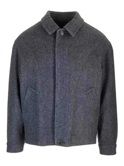 Isabel Marant Short Coat Simon In Gray