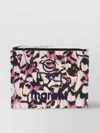 Isabel Marant Abstract Pattern Cotton Canvas Clutch Bag