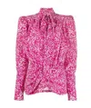 Isabel Marant Abstract-print Silk Blouse
