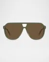 Isabel Marant Acetate Aviator Sunglasses In Khaki