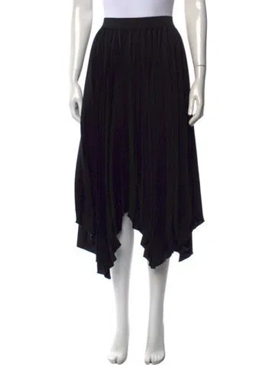 Pre-owned Isabel Marant Acetate Midi Length Skirt In Black