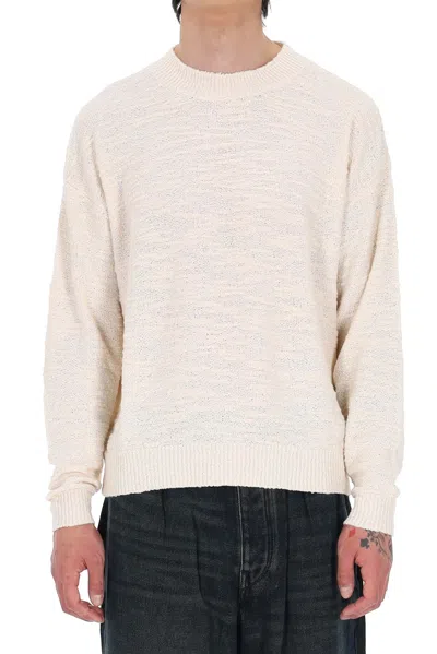 Isabel Marant Achille Boucle-effect Textured Cotton Sweater In Neutral