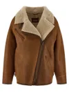 Isabel Marant Shearling Zip-fastening Jacket In Brown