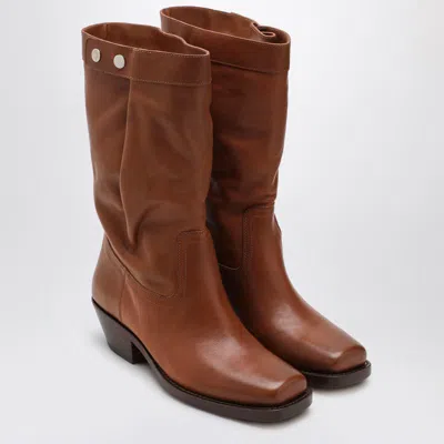 Isabel Marant Ademe Havana Biker Boot In Brown
