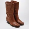 Isabel Marant Ademe Havana Biker Boot In Brown