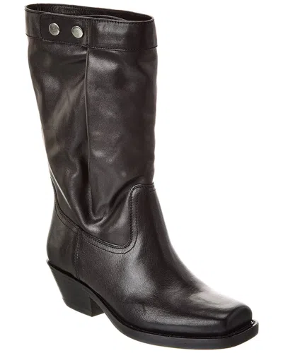 Isabel Marant Ademe Leather High Boot In Black