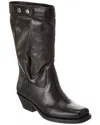 Shop Isabel Marant Ademe Leather High Boot In Black