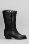 Isabel Marant Ademe Low Heels Ankle Boots In Black