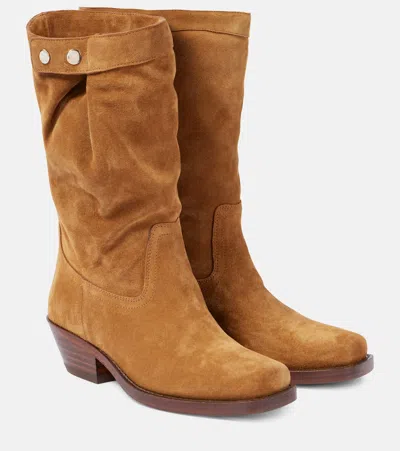 Isabel Marant Ademe Suede Ankle Boots In Brown