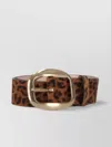 Isabel Marant Leopard Print Buckle Belt