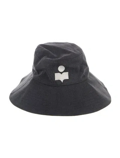Pre-owned Isabel Marant Adjustable Embroidered Bucket Hat W/tags In Grey