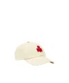 Isabel Marant Tyron Logo Patch Cotton Baseball Cap In White