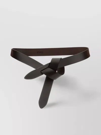 Isabel Marant Adjustable Knot Detail Belt With Smooth Finish