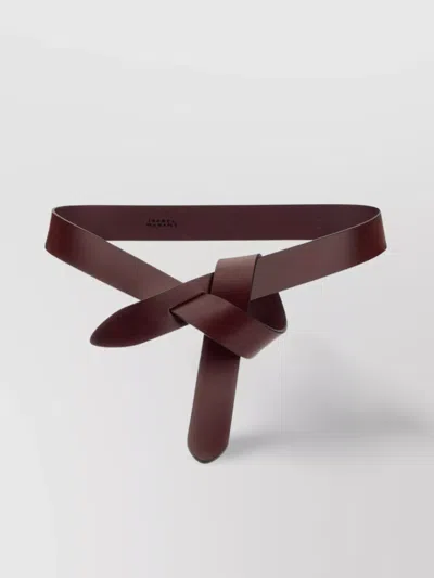 Isabel Marant Adjustable Knot Detail Belt With Smooth Finish