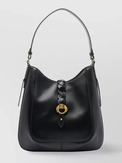 Isabel Marant Adjustable Leather Shoulder Bag With Braided Handle