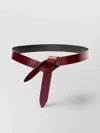 Isabel Marant Adjustable Reversible Knot Detail Belt In Brown